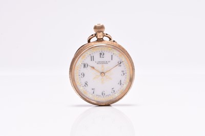 Lot 429 - A lady's 14ct open face pocket watch