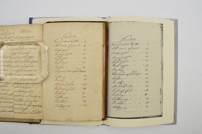 Lot 68 - MANUSCRIPT COOKERY BOOK. Kidder, Edward. Receipts of Pastry and Cookery