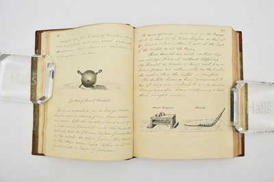 Lot 75 - MILITARY MANUSCRIPT. A Practical Course of Artillery by G Warburton. Royal Military Academy, 1833.