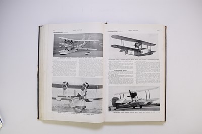 Lot 116 - JANE'S ALL THE WORLD'S AIRCRAFT, 34 volumes, with Jane's Encyclopaedia of Aviation (35) (5 boxes)
