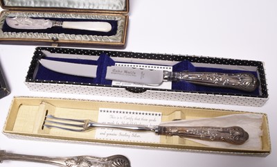 Lot 36 - A collection of silver cutlery