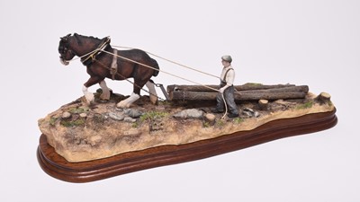 Lot 112 - Border Fine Arts limited edition 'Logging' model by Ray Ayres