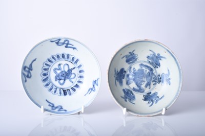 Lot 54 - Two Chinese blue and white bowls, Ming Dynasty