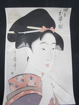 Lot 277 - Kitagawa Utamaro (1753-1806), ten woodblock portrait prints