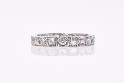 Lot 28 - A diamond eternity ring