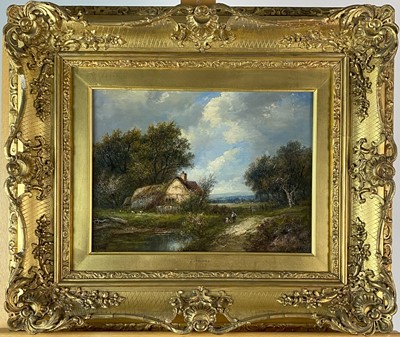 Lot 440 - Joseph Thors (British 1835-1920) A Wayside Cottage