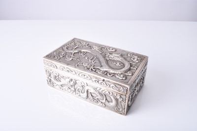 Lot 103 - A Chinese silver box, Wang Hing