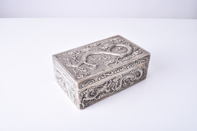 Lot 103 - A Chinese silver box, Wang Hing