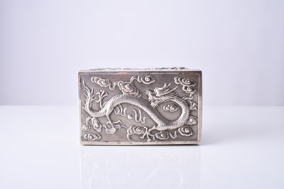 Lot 103 - A Chinese silver box, Wang Hing