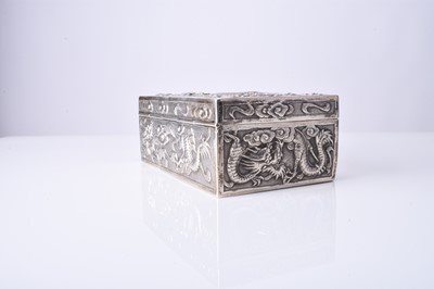 Lot 103 - A Chinese silver box, Wang Hing