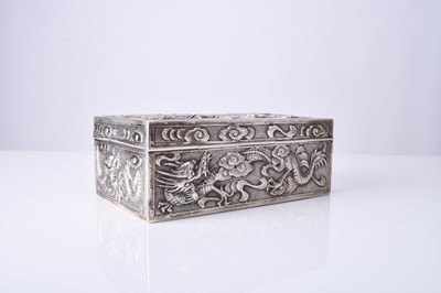 Lot 103 - A Chinese silver box, Wang Hing