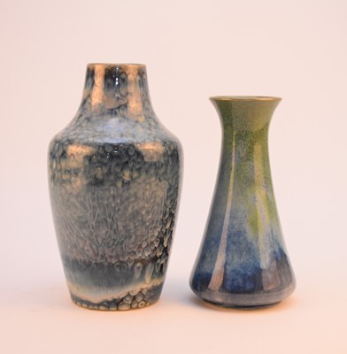 Lot 117 - Two Cobridge stoneware vases, including an unusual Waterfall-type example