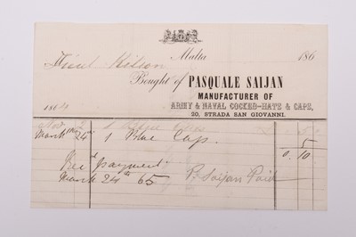Lot 23 - ROYAL NAVY ARCHIVE OF CAPTAIN T.M KELSALL MOULTRIE (1831-1910)