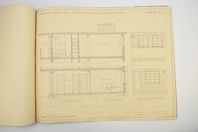 Lot 61 - WORKING CLASS FLATS. Specification and working drawings. British Steelwork Association c1960