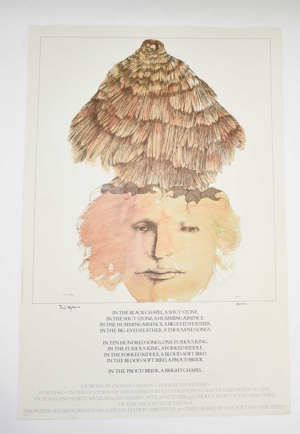 Lot 59 - TED HUGHES POSTERS. In the Black Chapel, 1979. Limited edition of 150 copies, numbers 10, 11 and 12 (3)
