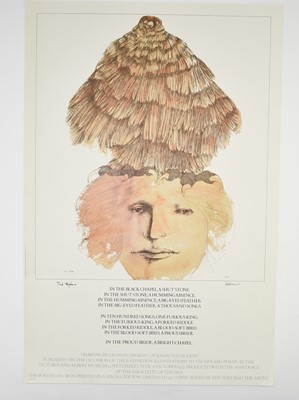 Lot 59 - TED HUGHES POSTERS. In the Black Chapel, 1979. Limited edition of 150 copies, numbers 10, 11 and 12 (3)