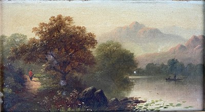 Lot 436 - Three 19th Century Oil Landscapes