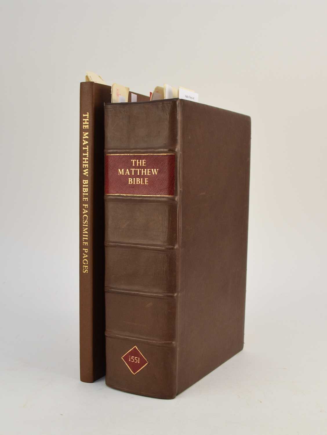 Lot 129 - MATTHEW'S BIBLE, 1551