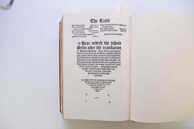 Lot 129 - MATTHEW'S BIBLE, 1551