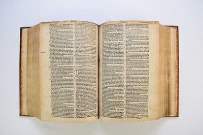 Lot 122 - BISHOP'S BIBLE. 4to, Christopher Barker, 1584.