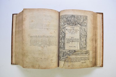 Lot 122 - BISHOP'S BIBLE. 4to, Christopher Barker, 1584.
