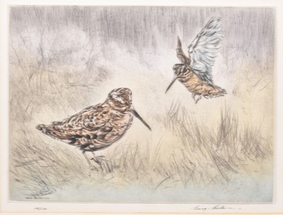 Lot 288 - Henry Wilkinson (1921-2011) A Collection of Eight Etchings of Gun Dogs and Birds
