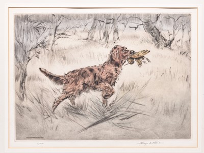 Lot 288 - Henry Wilkinson (1921-2011) A Collection of Eight Etchings of Gun Dogs and Birds