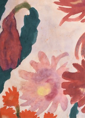 Lot 29 - Emil Nolde (1867-1956) Red Blooming Cacti (Epiphyllum Lovibia)