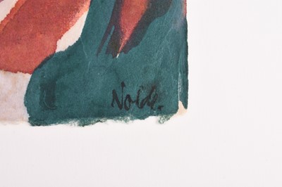Lot 29 - Emil Nolde (1867-1956) Red Blooming Cacti (Epiphyllum Lovibia)