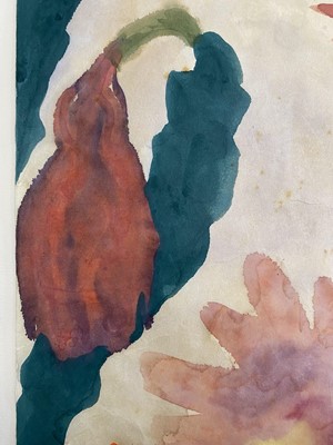 Lot 29 - Emil Nolde (1867-1956) Red Blooming Cacti (Epiphyllum Lovibia)