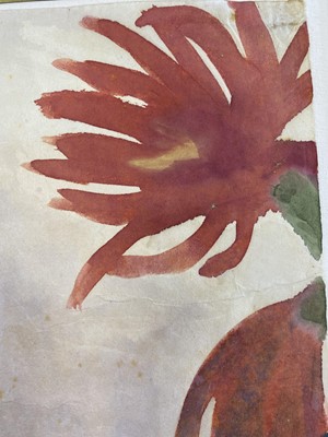 Lot 29 - Emil Nolde (1867-1956) Red Blooming Cacti (Epiphyllum Lovibia)