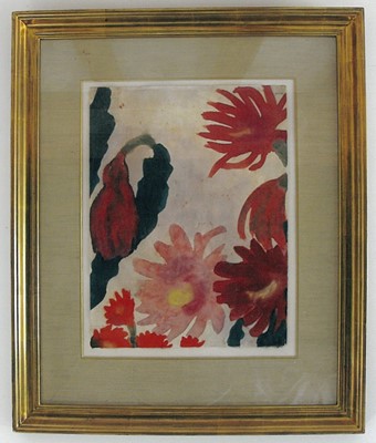 Lot 29 - Emil Nolde (1867-1956) Red Blooming Cacti (Epiphyllum Lovibia)