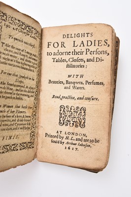 Lot 66 - EARLY COOKERY. A closet for ladies and gentlewomen, or the art of preserving, conserving and candying