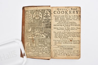 Lot 67 - HALL, T, The Queen's Royal Cookery 5th edition, no date, c 1730.