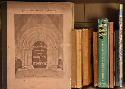 Lot 81 - CRANAGE, DHS, An Architectural Account of the Churches of Shropshire, parts 2-8 only, 1895-1906.