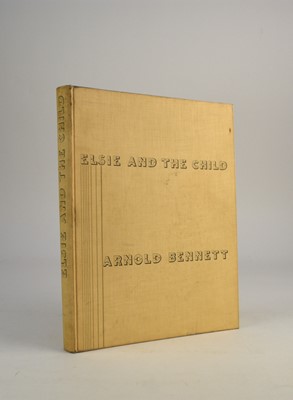 Lot 97 - CURWEN PRESS. Bennett, Arnold, Elsie & the Child. 4to Cassell & Co, printed at the Curwen Press, 1929.