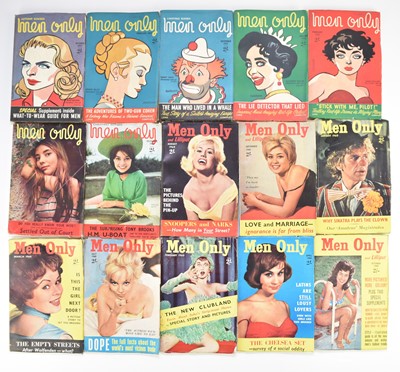 Lot 103 - MEN ONLY MAGAZINE, 62 issues, 1940-60. 22 issues from 1940-42, the rest 1950-60