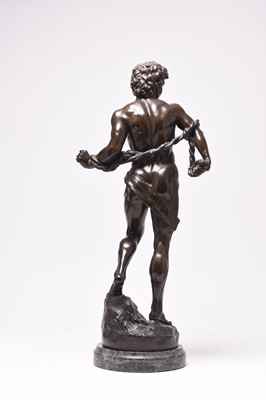 Lot 189 - After Antoine Louis Barye, a large bronze figure of a classical male