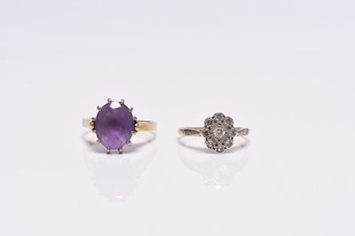 Lot 267 - Two stone set rings