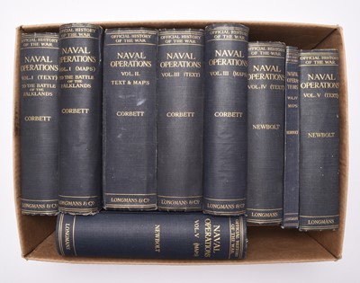 Lot 19 - CORBETT, Sir Julian and NEWBOLT, Henry. Naval Operations: History of the Great War (9)
