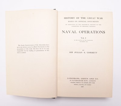 Lot 19 - CORBETT, Sir Julian and NEWBOLT, Henry. Naval Operations: History of the Great War (9)