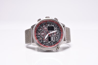 Lot 478 - Citizen: A gentleman's Royal Air Force Red Arrows series bracelet watch