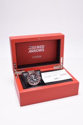 Lot 479 - Citizen: A gentleman's Royal Air Force Red Arrows series bracelet watch