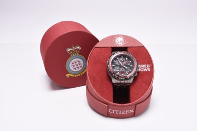 Lot 481 - Citizen: A gentleman's Royal Air Force Red Arrows series bracelet watch