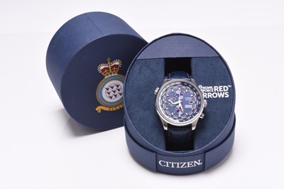 Lot 482 - Citizen: A gentleman's Royal Air Force Red Arrows series bracelet watch