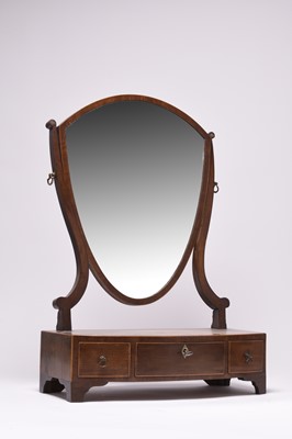 Lot 237 - A 19th century mahogany toilet mirror