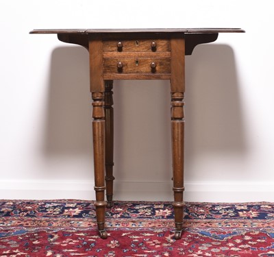 Lot 240 - A 19th century mahogany Pembroke table