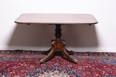 Lot 241 - A 19th century mahogany tilt-top table