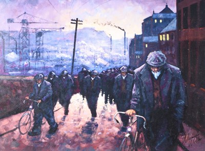 Lot 74 - Alexander Millar (b 1960) Working Men