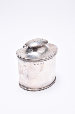 Lot 56 - A silver tea caddy